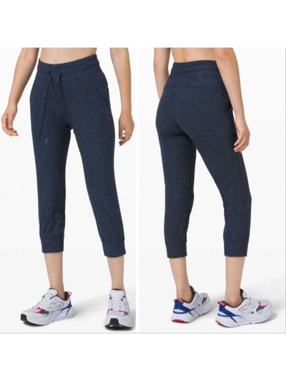 Lululemon Ready to Rulu Jogger Crop Heathered True Navy / Black